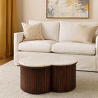 Solid Wood Coffee Table - Artisan Furniture Verona Marble.