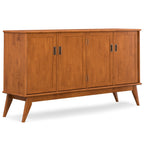Draper Mid Century Sideboard Buffet with 4 Doors.