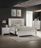 Contemporary 4-Drawer Tall Storage Chest - Mist White.