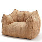Adult Coffee Chenille Bean Bag Chair, 47.2x36.2x30.7in.