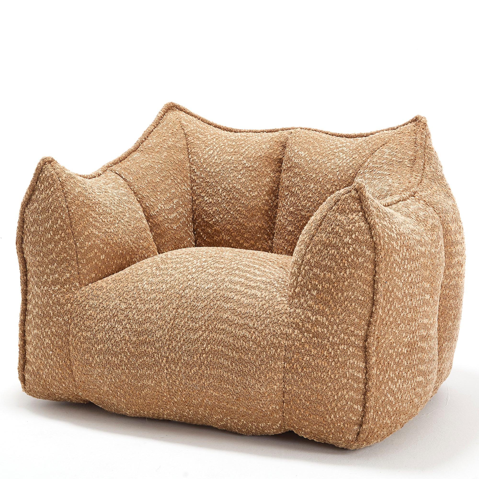 Adult Coffee Chenille Bean Bag Chair, 47.2x36.2x30.7in.