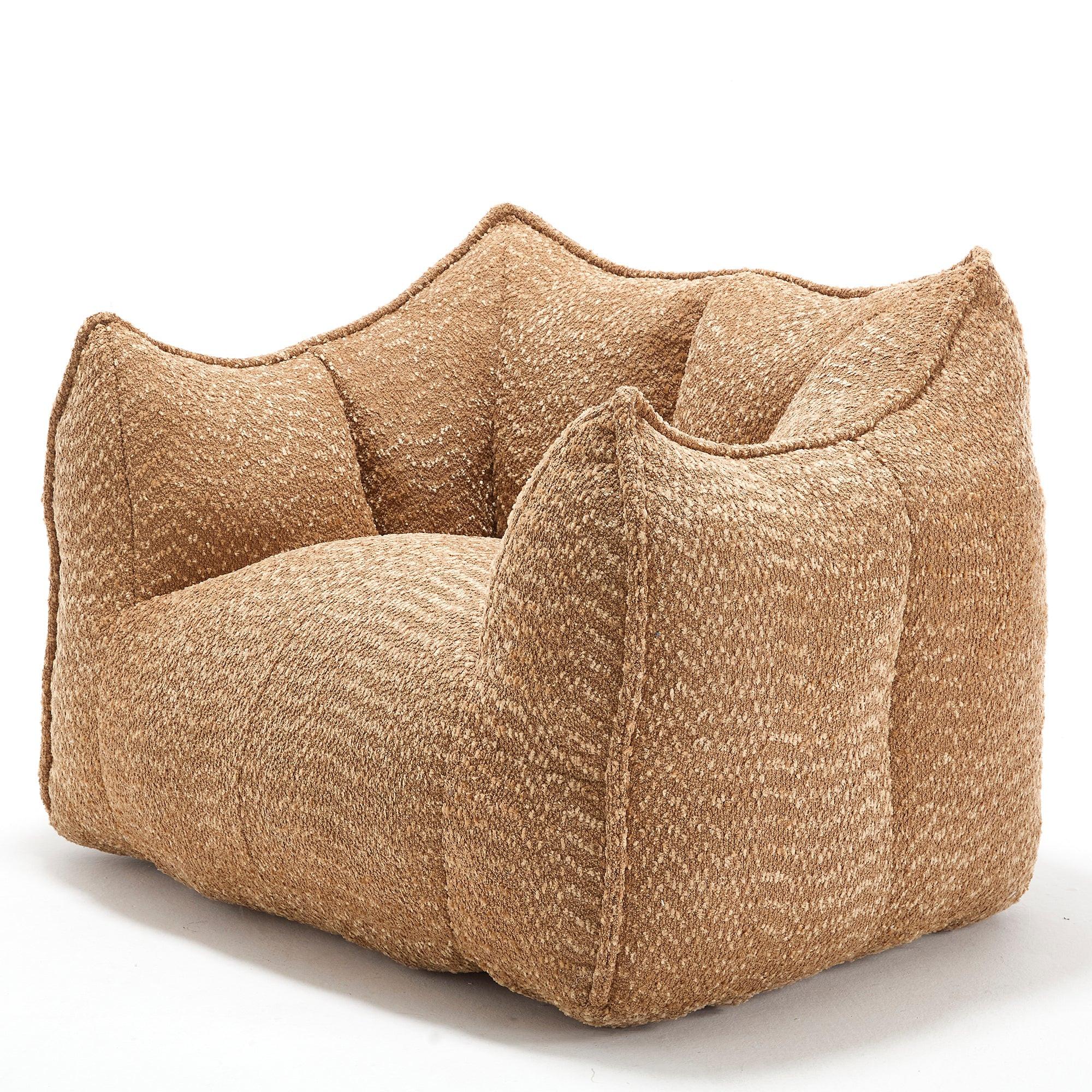 Adult Coffee Chenille Bean Bag Chair, 47.2x36.2x30.7in.