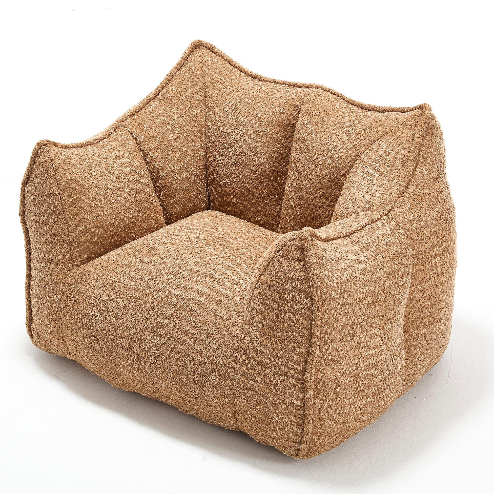 Adult Coffee Chenille Bean Bag Chair, 47.2x36.2x30.7in.