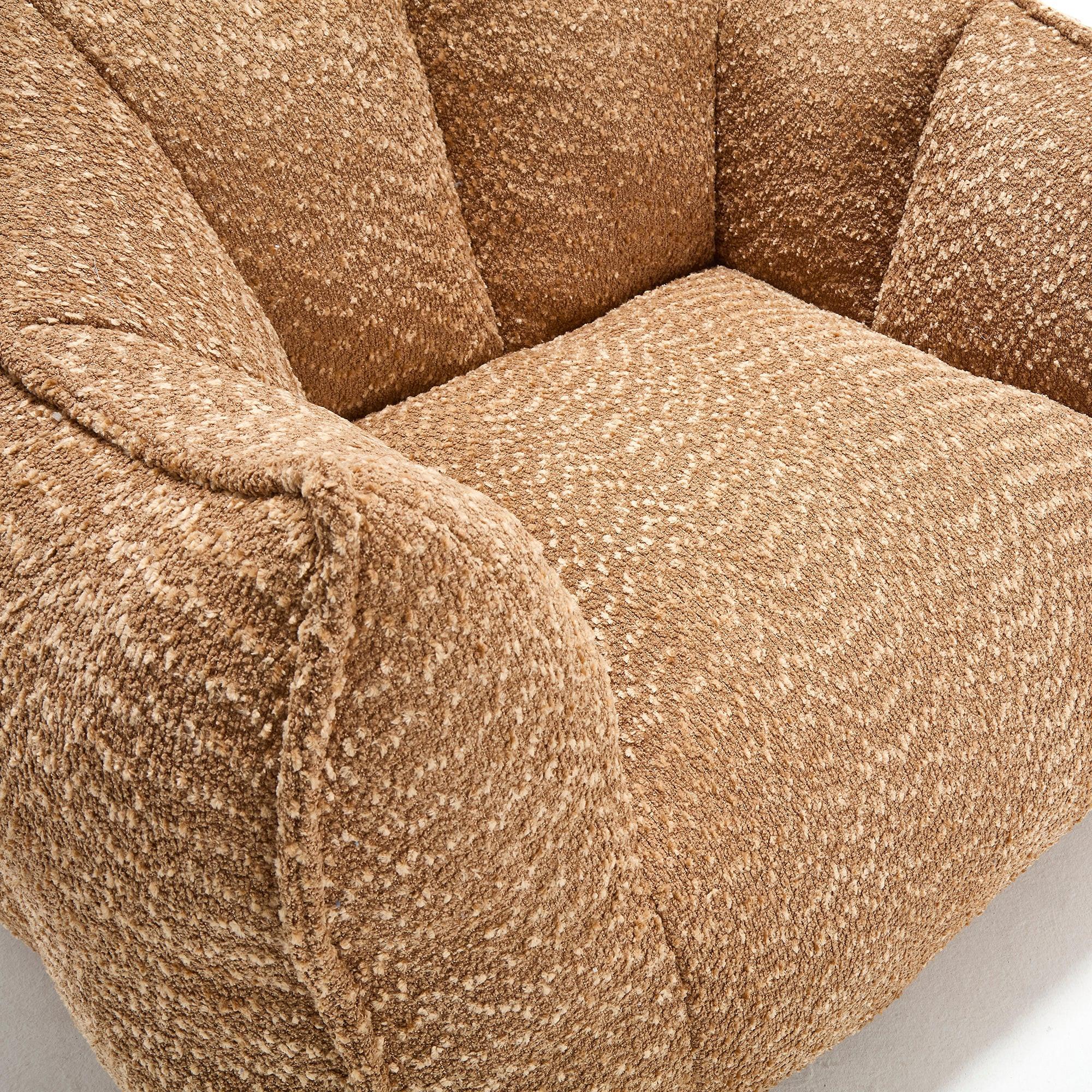 Adult Coffee Chenille Bean Bag Chair, 47.2x36.2x30.7in.