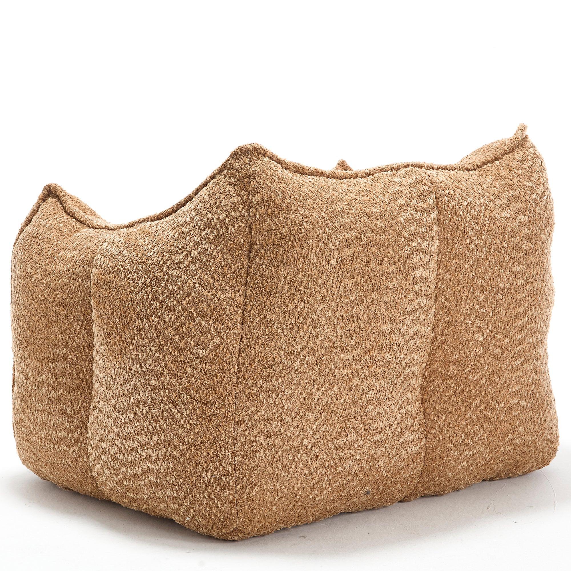 Adult Coffee Chenille Bean Bag Chair, 47.2x36.2x30.7in.