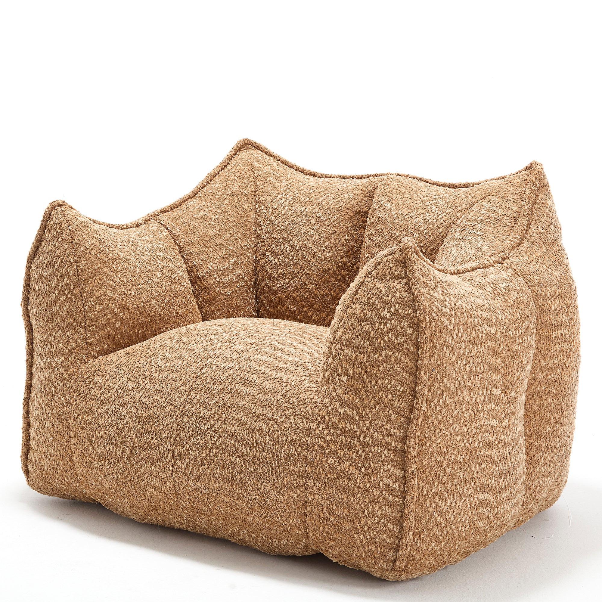 Adult Coffee Chenille Bean Bag Chair, 47.2x36.2x30.7in.