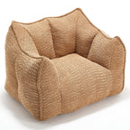 Adult Coffee Chenille Bean Bag Chair, 47.2x36.2x30.7in.