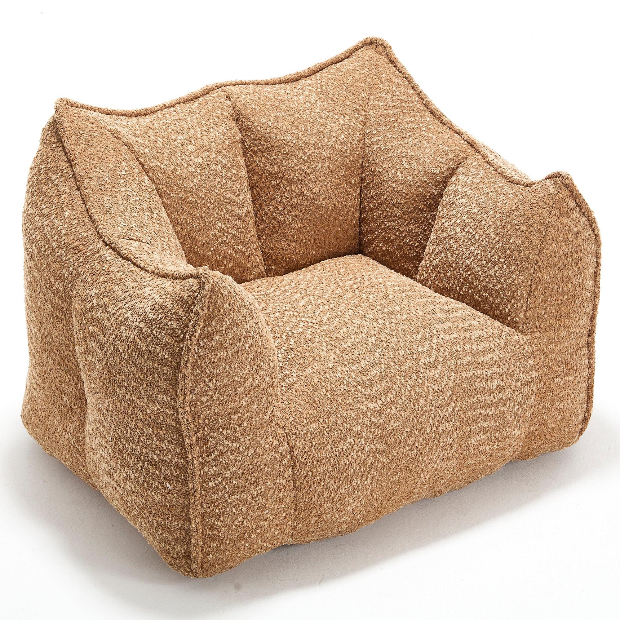 Adult Coffee Chenille Bean Bag Chair, 47.2x36.2x30.7in.