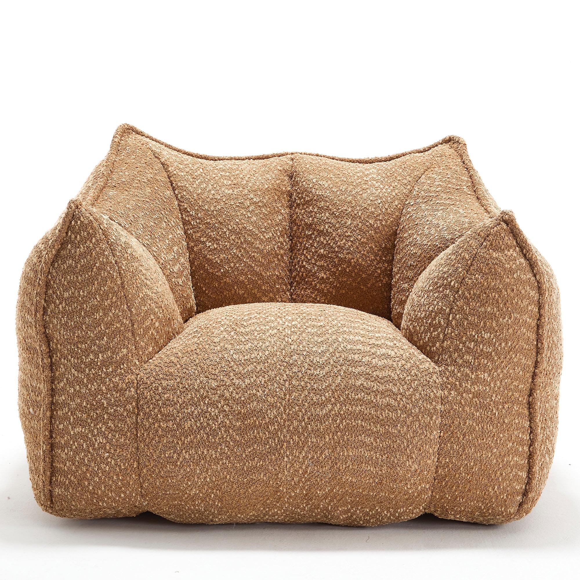 Sofa chairs with highly resilient foam for living rooms and bedrooms, comfortable square lazy sofas, sofas for adults to play, read and watch TV