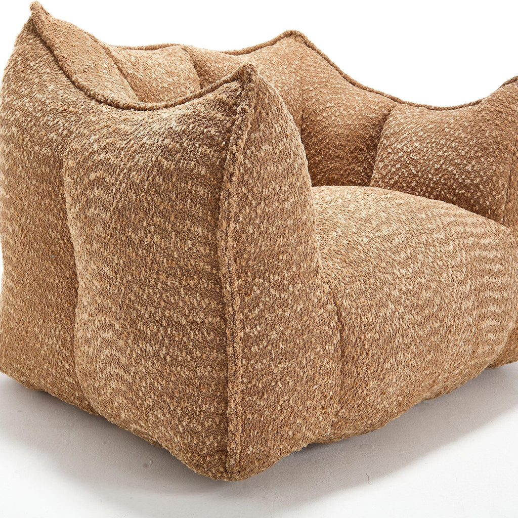 Sofa chairs with highly resilient foam for living rooms and bedrooms, comfortable square lazy sofas, sofas for adults to play, read and watch TV