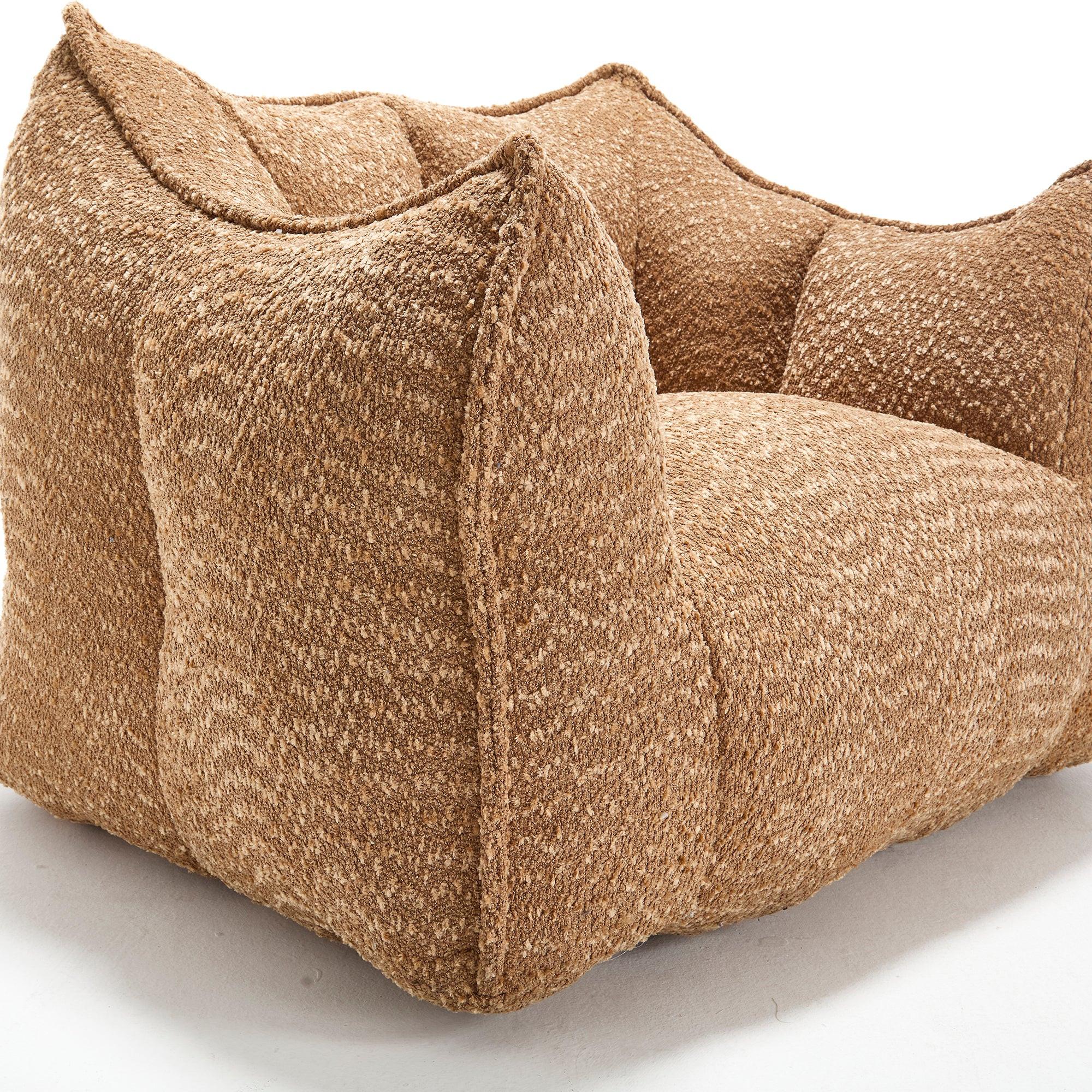 Sofa chairs with highly resilient foam for living rooms and bedrooms, comfortable square lazy sofas, sofas for adults to play, read and watch TV