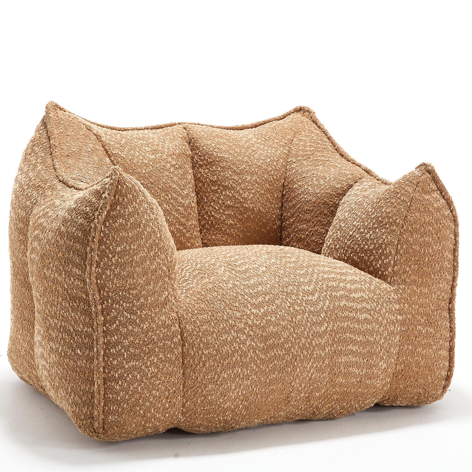 Sofa chairs with highly resilient foam for living rooms and bedrooms, comfortable square lazy sofas, sofas for adults to play, read and watch TV