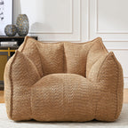 Adult Coffee Chenille Bean Bag Chair, 47.2x36.2x30.7in.