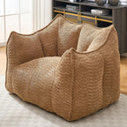 Adult Coffee Chenille Bean Bag Chair, 47.2x36.2x30.7in.