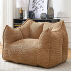 Adult Coffee Chenille Bean Bag Chair, 47.2x36.2x30.7in.