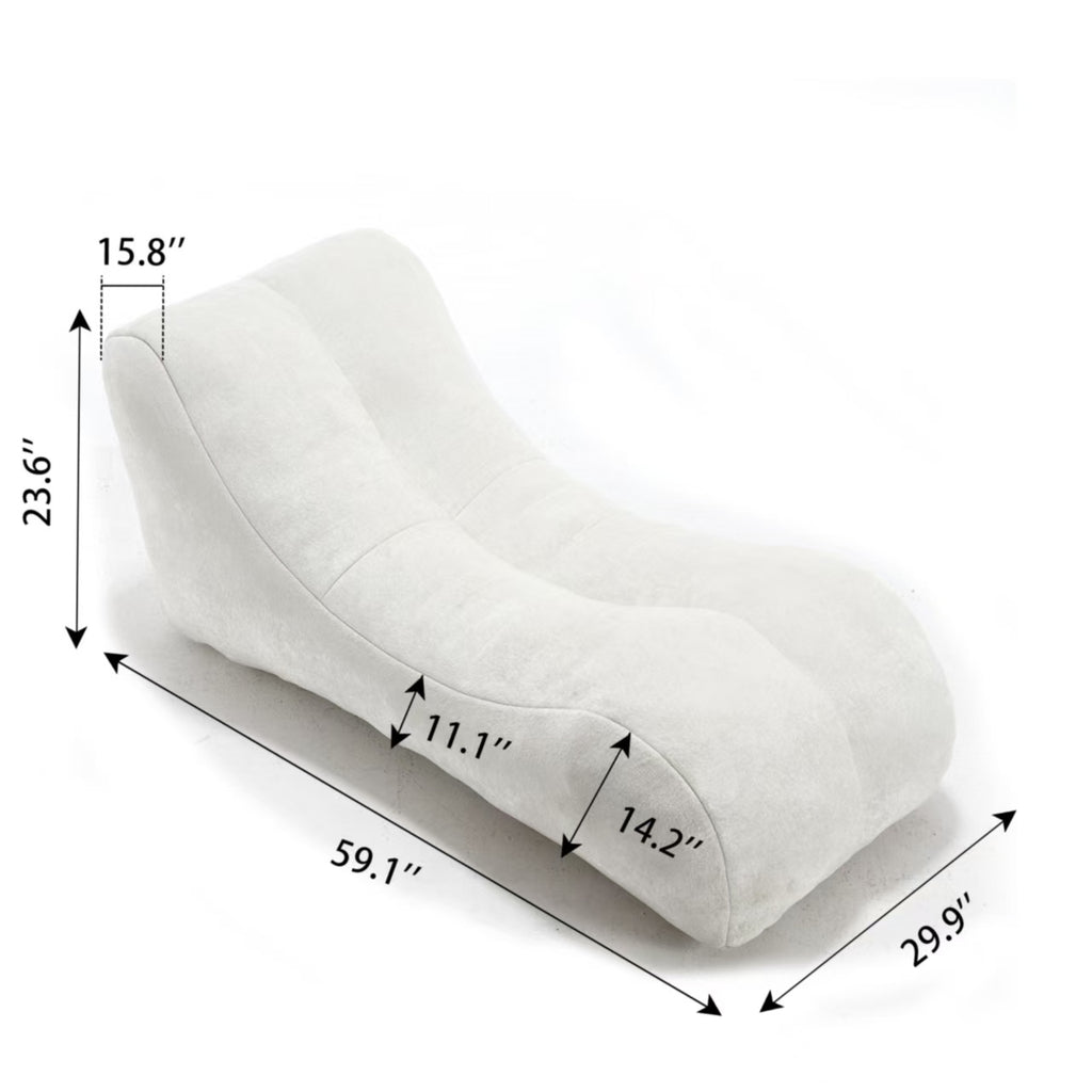 Creative bean bag sofa chair for adults filled with high-quality sponge that is plump and elastic fitting the curves of the human body and providing gentle support to the body in all as