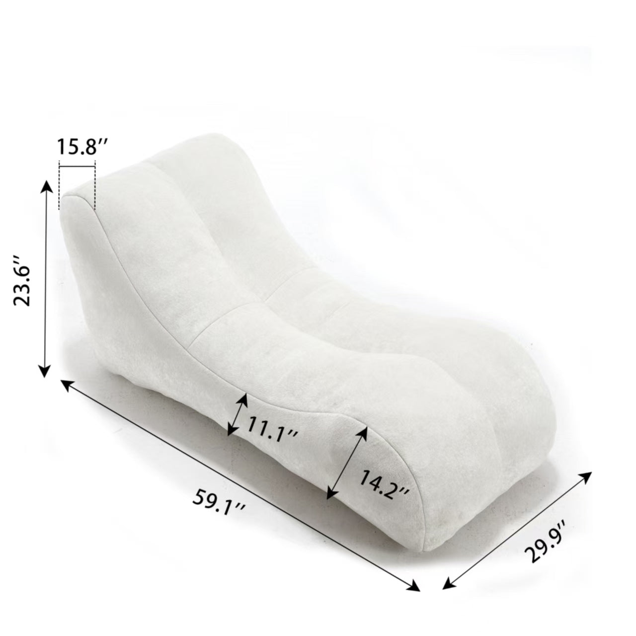 Creative bean bag sofa chair for adults filled with high-quality sponge that is plump and elastic fitting the curves of the human body and providing gentle support to the body in all as