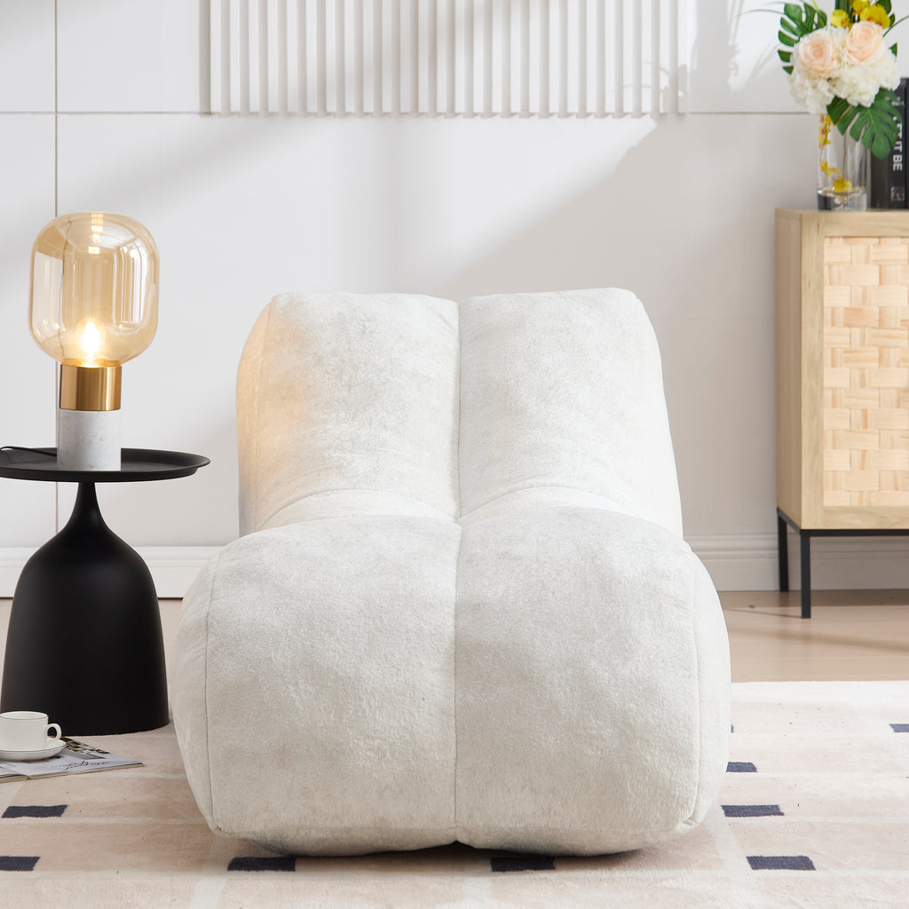 Creative bean bag sofa chair for adults filled with high-quality sponge that is plump and elastic fitting the curves of the human body and providing gentle support to the body in all as