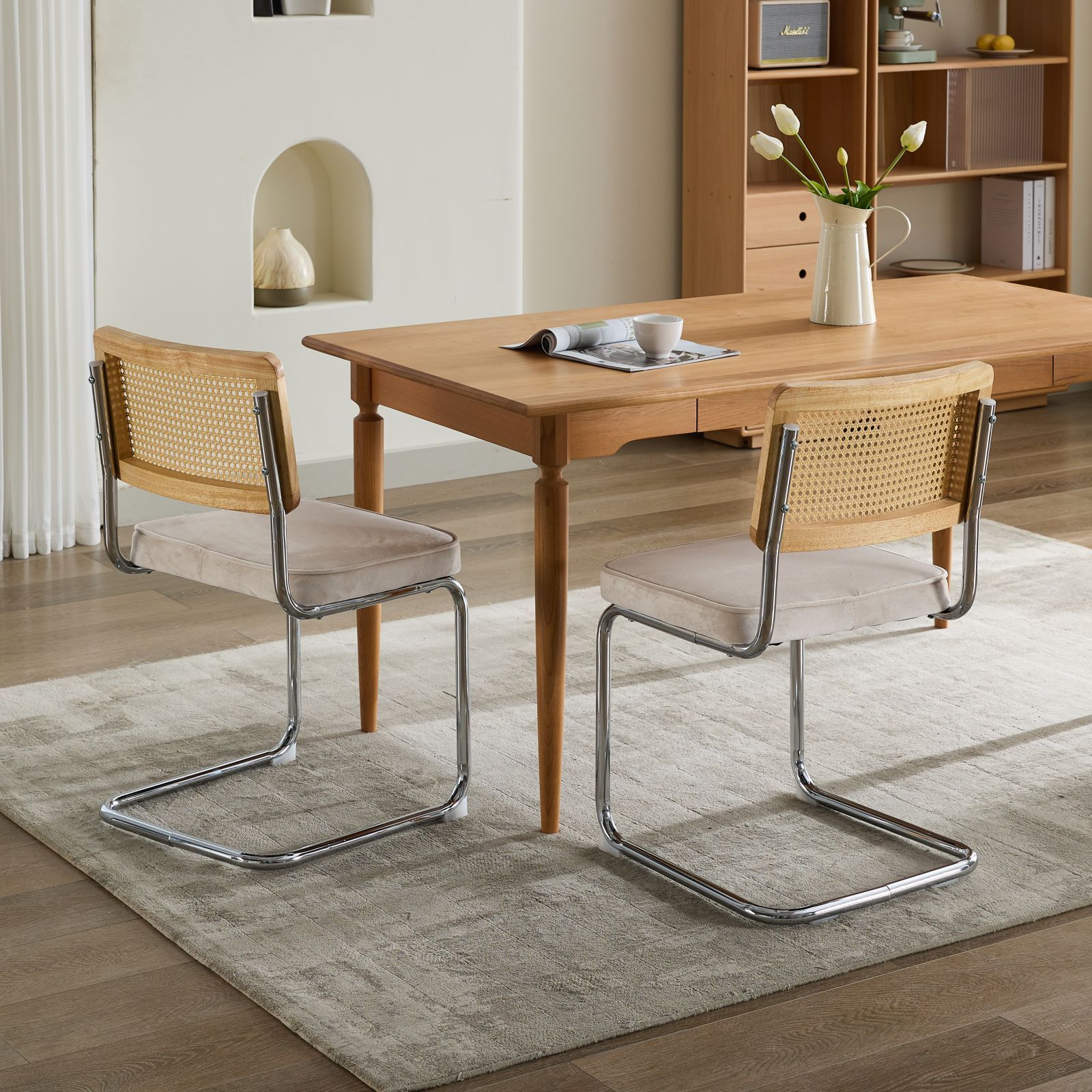 Alice Mid Century Modern Dining Chairs Set of 2