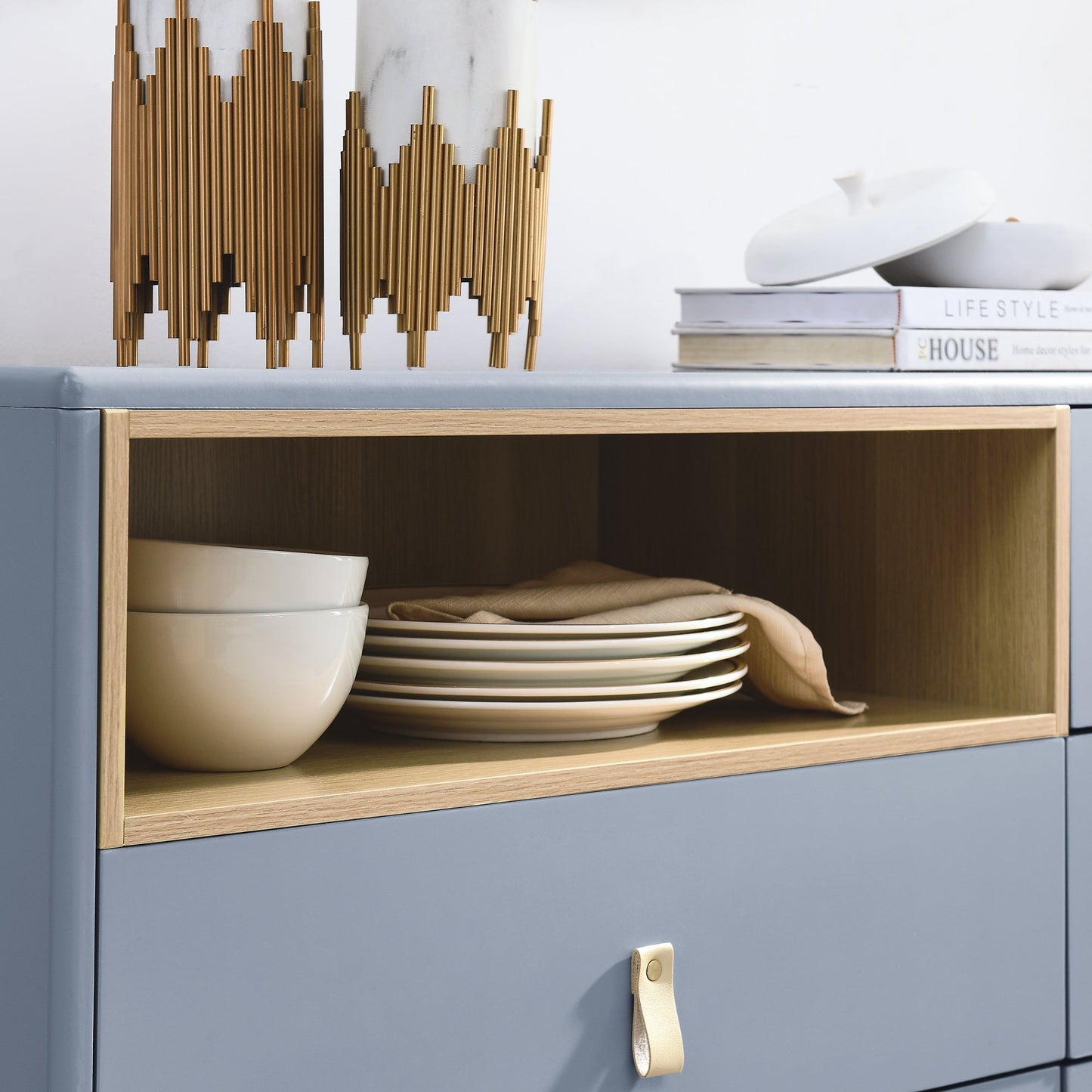 Allison Minimalist Storage Cabinet - Groovy Boardz