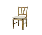 Slat Back Chair - Almond ( Set of 2) Dining Chair