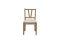 Slat Back Chair - Almond ( Set of 2) Dining Chair