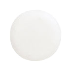 Nest 19.5' Low Round Upholstered Ottoman, Almond White Chenille