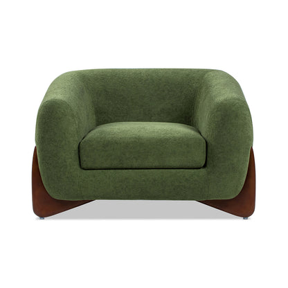 Alpine 44' Sherpa Arm Chair, Moss Green Fleeced Teddy