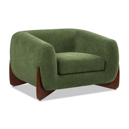 Alpine 44' Sherpa Arm Chair, Moss Green Fleeced Teddy