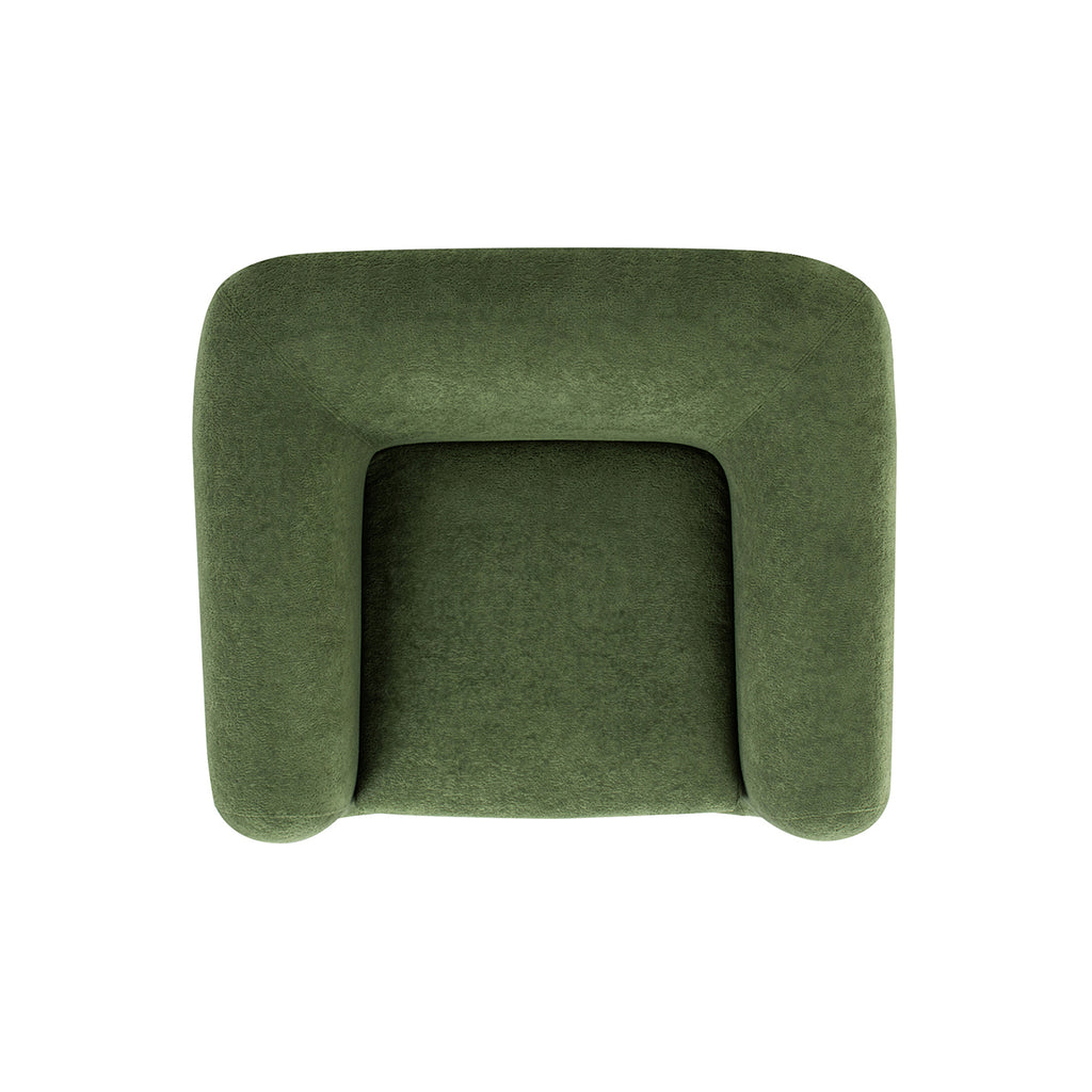 Alpine 44' Sherpa Arm Chair, Moss Green Fleeced Teddy