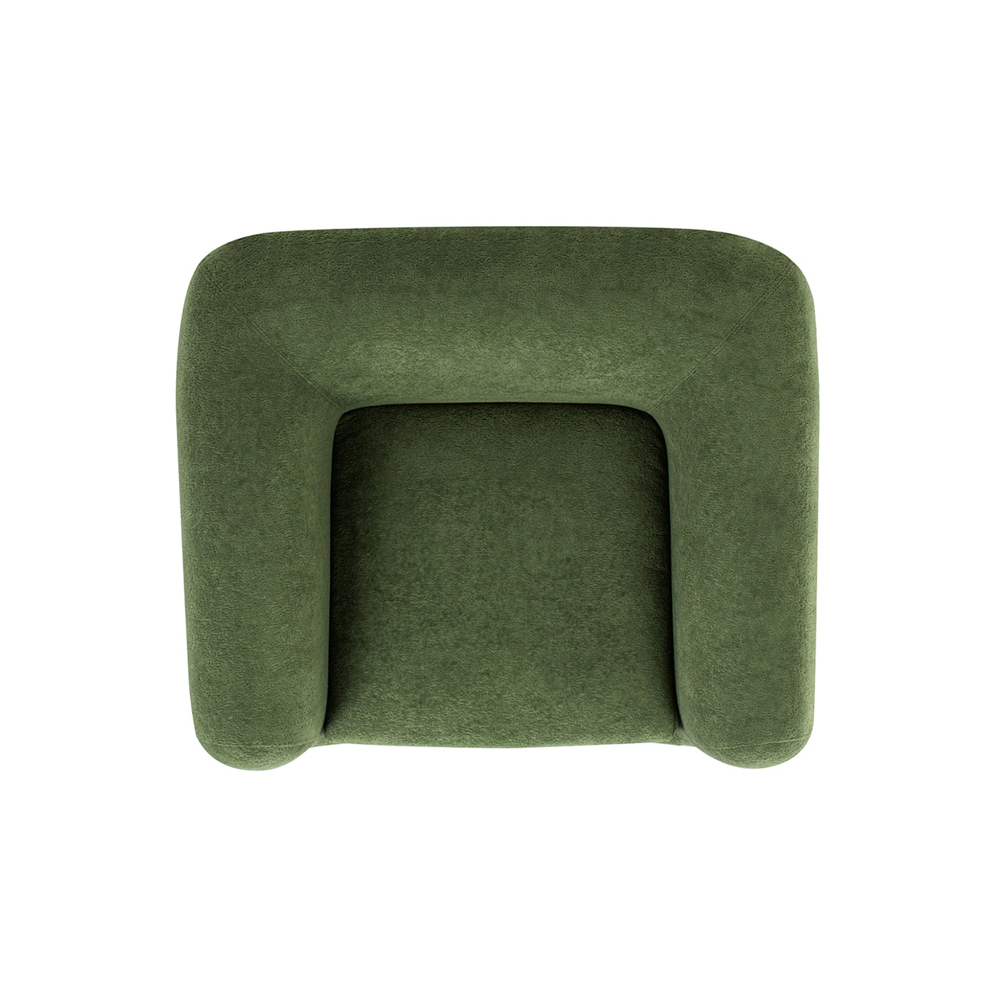 Alpine 44' Sherpa Arm Chair, Moss Green Fleeced Teddy
