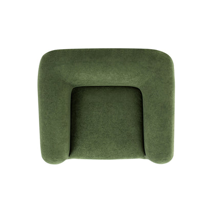 Alpine 44' Sherpa Arm Chair, Moss Green Fleeced Teddy