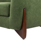 Alpine 44' Sherpa Arm Chair, Moss Green Fleeced Teddy