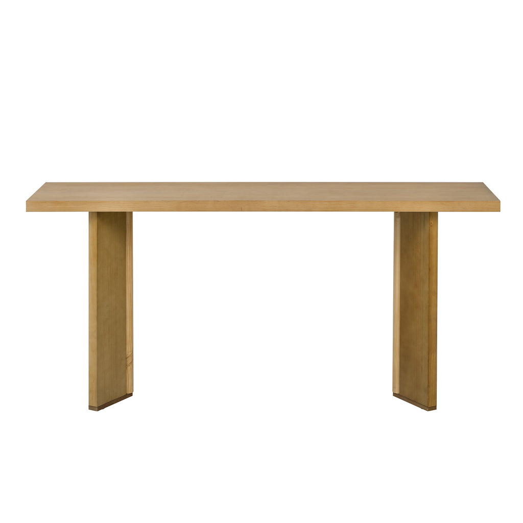 U_STYLE Stylish Console Table with Pine Veneer and Geometric Legs,Suitable for Living Room, Study and Dining Room