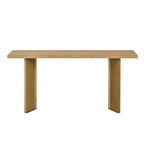 U_STYLE Stylish Console Table with Pine Veneer and Geometric Legs,Suitable for Living Room, Study and Dining Room