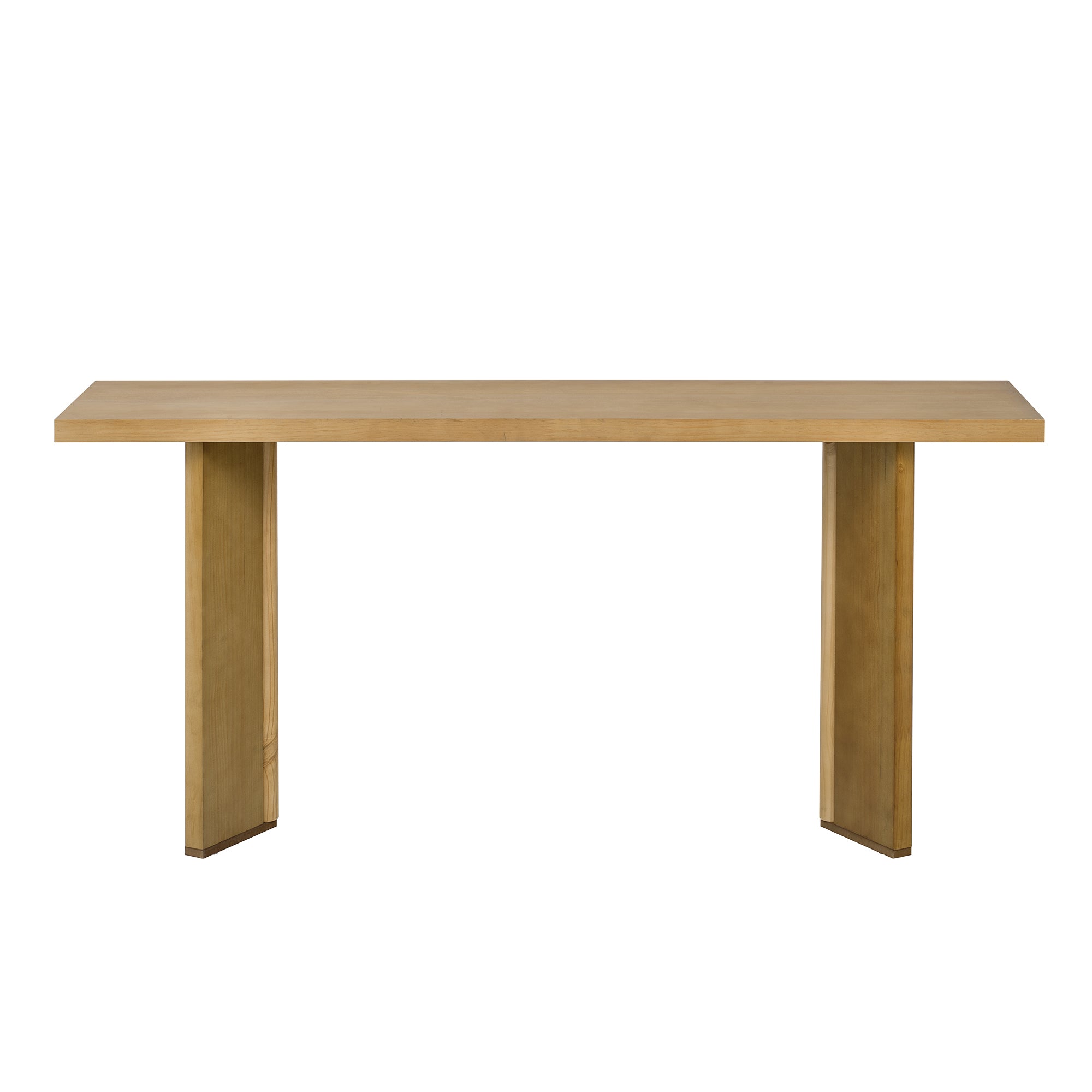 U_STYLE Stylish Console Table with Pine Veneer and Geometric Legs,Suitable for Living Room, Study and Dining Room
