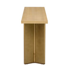 U_STYLE Stylish Console Table with Pine Veneer and Geometric Legs,Suitable for Living Room, Study and Dining Room