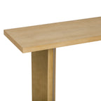 U_STYLE Stylish Console Table with Pine Veneer and Geometric Legs,Suitable for Living Room, Study and Dining Room