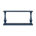 U_STYLE Vintage Sofa Table Console Table with Luxurious Pine Veneer and Elegance Vase-Leg Design,for Living Room Study room Entryway Bedroom