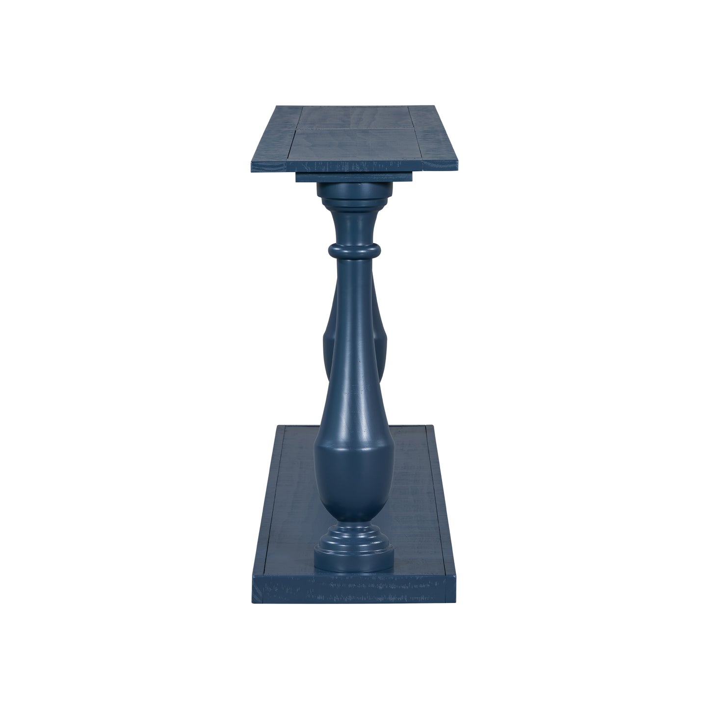 U_STYLE Vintage Sofa Table Console Table with Luxurious Pine Veneer and Elegance Vase-Leg Design,for Living Room Study room Entryway Bedroom