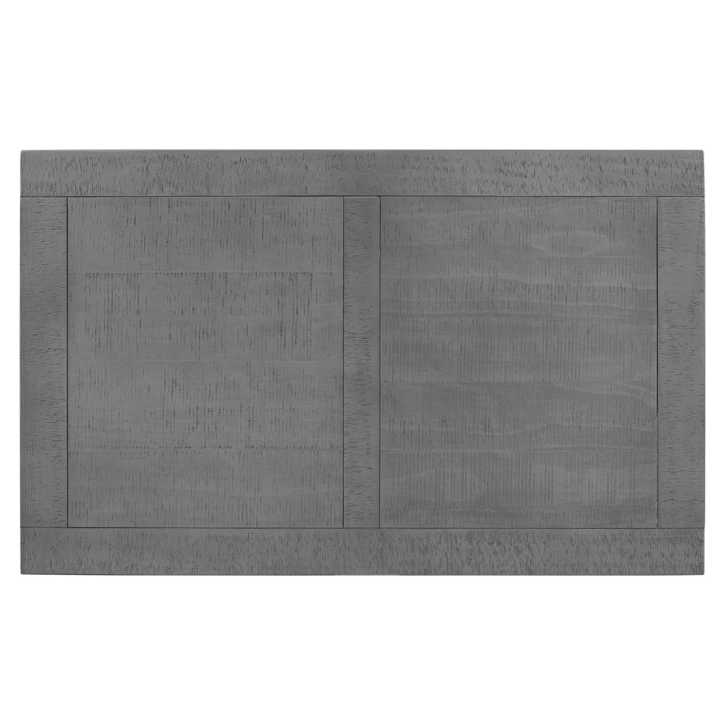 U_STYLE Vintage Coffee Table Featuring Artistic Vase Column Legs and Luxurious Pine Veneer for Timeless Charm,Suitable for living room, study room