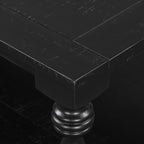 U_STYLE Vintage Coffee Table Featuring Artistic Vase Column Legs and Luxurious Pine Veneer for Timeless Charm,Suitable for living room, study room