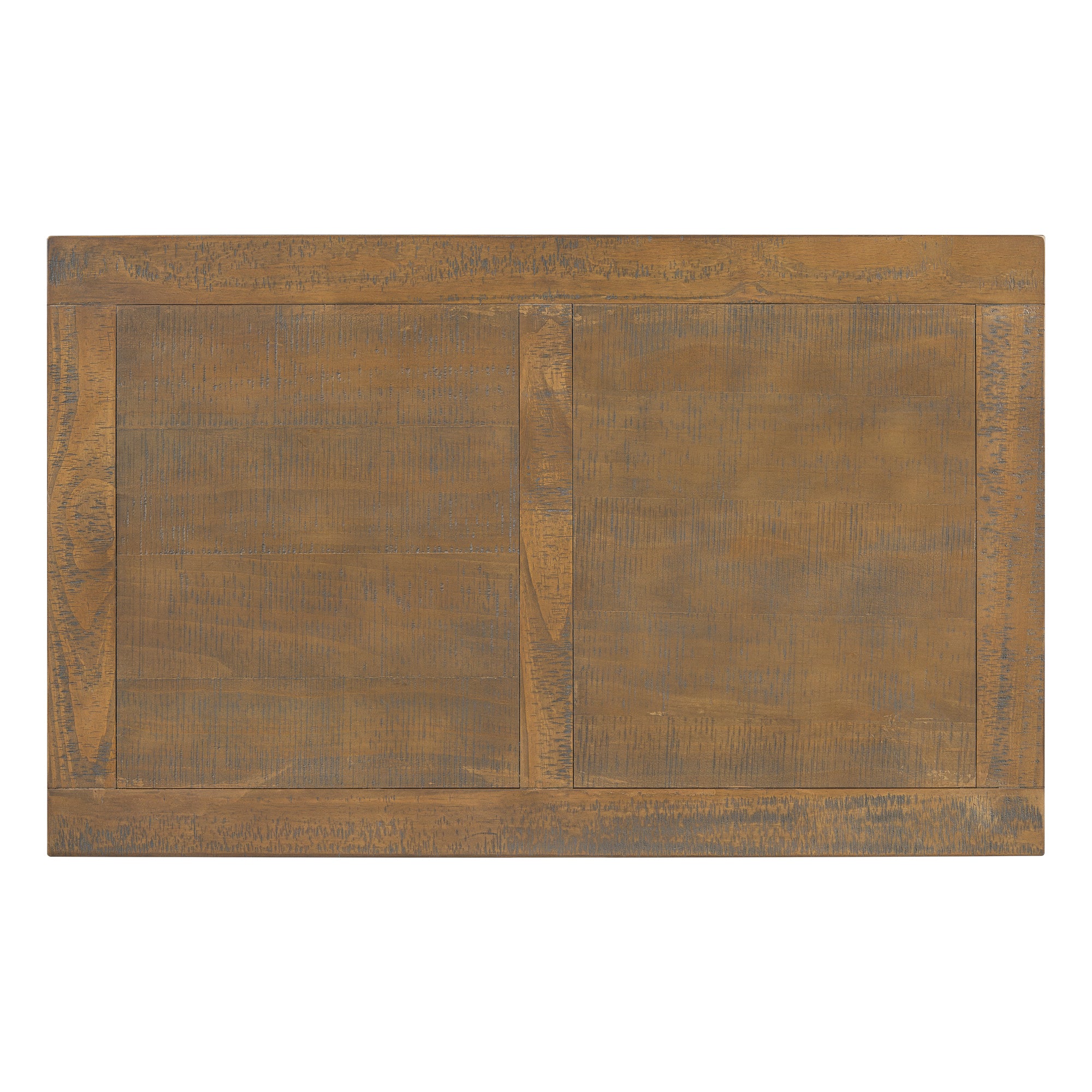 U_STYLE Vintage Coffee Table Featuring Artistic Vase Column Legs and Luxurious Pine Veneer for Timeless Charm,Suitable for living room, study room