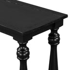 U_STYLE Vintage Wood Grain Console Table with Bottom Shelf and Four Vase Legs, Suitable for Entryway, Hallway, Living Room, Bedroom