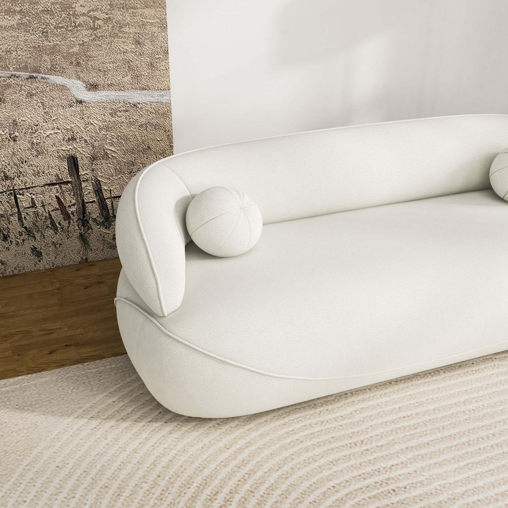 Andrew Beige Boucle Sofa