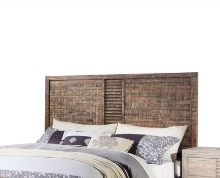 Andria Reclaimed Oak Finish Queen Bed Bed Frame