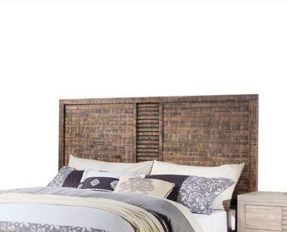 Andria Reclaimed Oak Finish Queen Bed Bed Frame