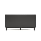 60.3 'Decorative Cabinet with 4 doors, Painted glass metal iron frame Buffet Cabinet, Artistic storage Cabinet, Entrance Cabinet, Living room, Bedroom, Dining room Sideboard