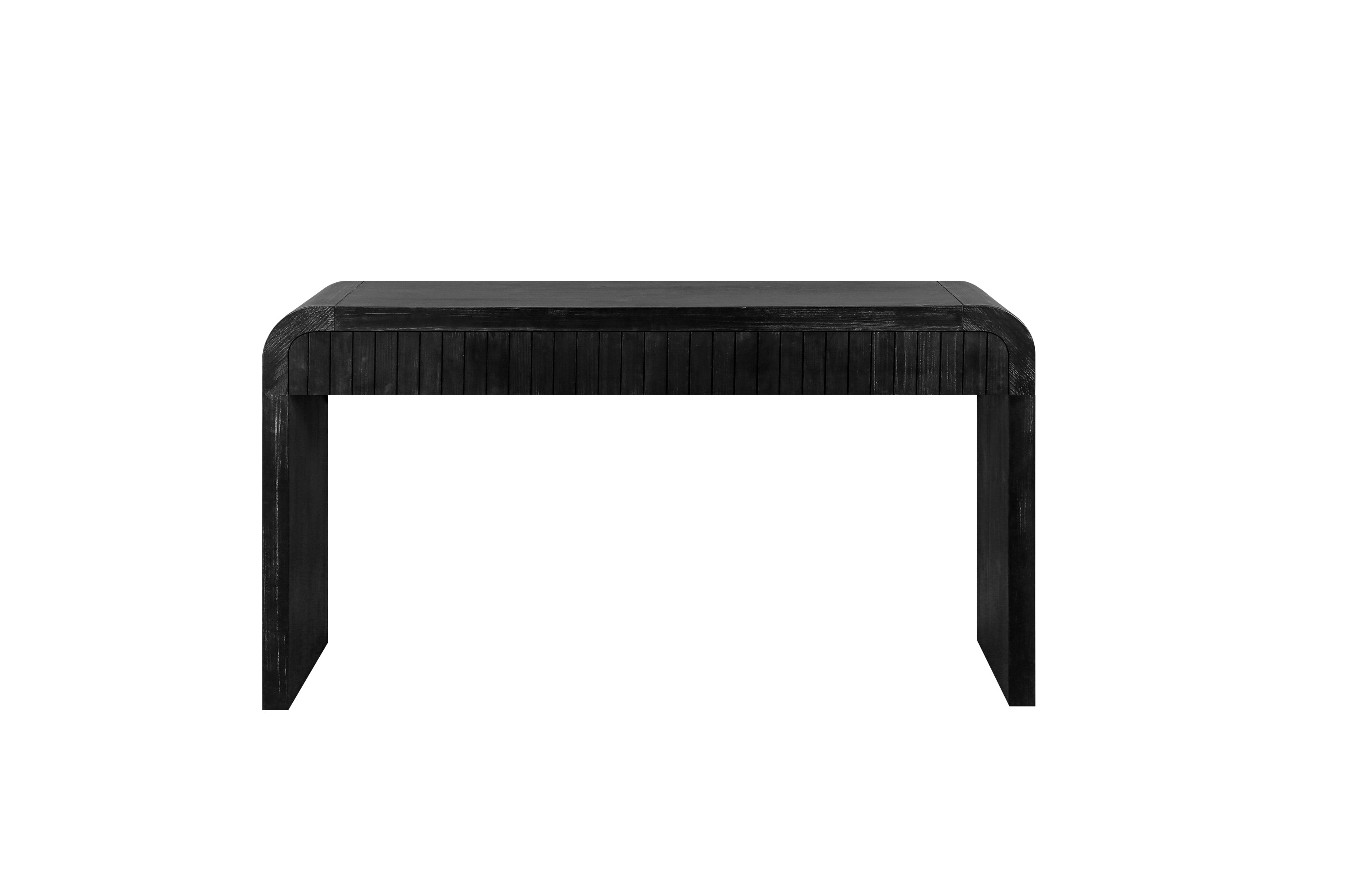 59'' Vintage Crafted Entryway Table,Two Hidden Handle Drawers,Farmhouse Console Table ,Easy Assembly, for Entrance & Dinning Room & Living Room & Hallway (Antique Black)