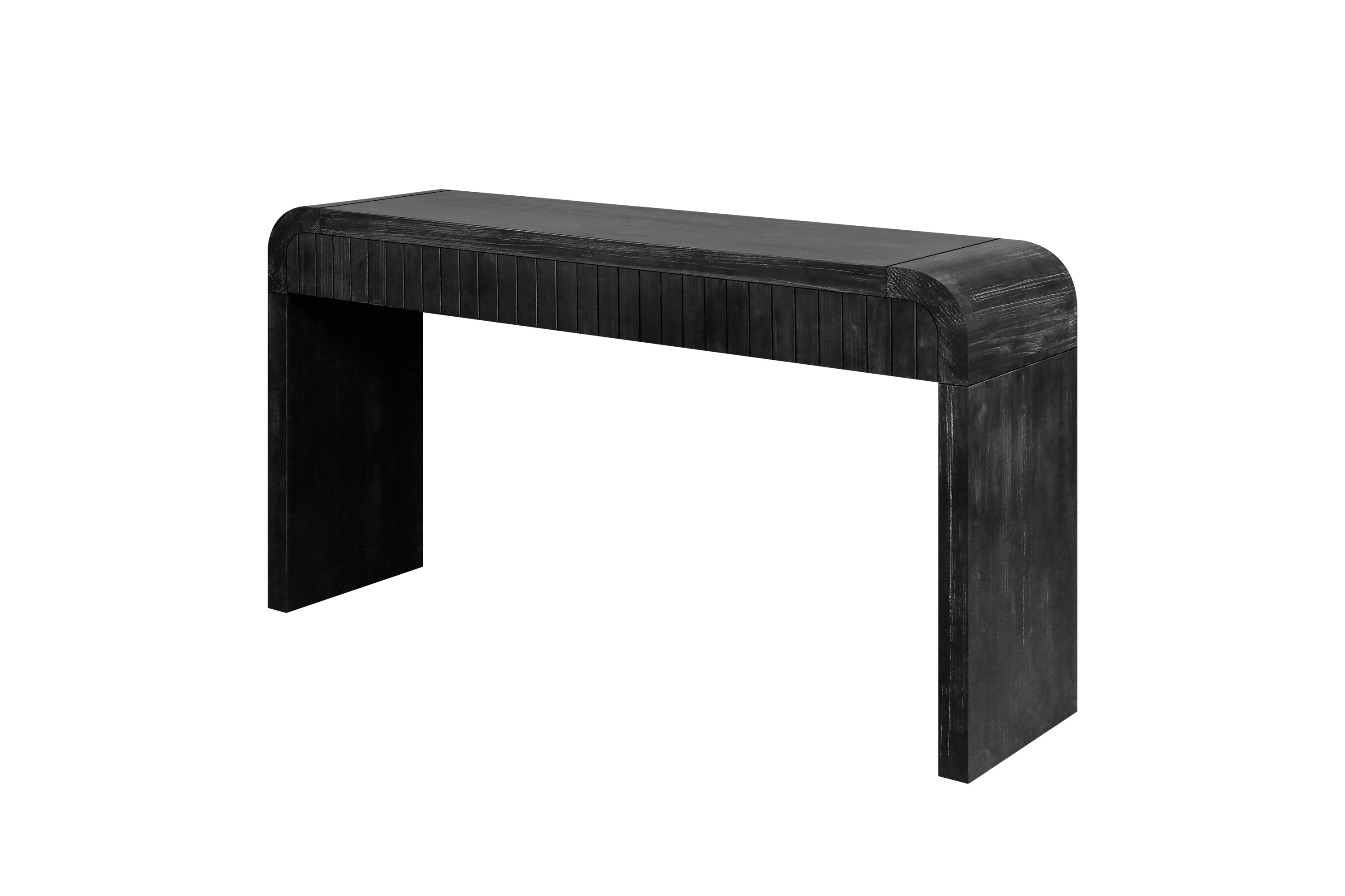 59'' Vintage Crafted Entryway Table,Two Hidden Handle Drawers,Farmhouse Console Table ,Easy Assembly, for Entrance & Dinning Room & Living Room & Hallway (Antique Black)